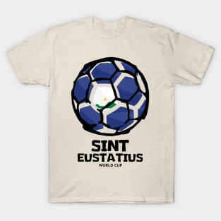 Sint Eustatius Football Country Flag T-Shirt